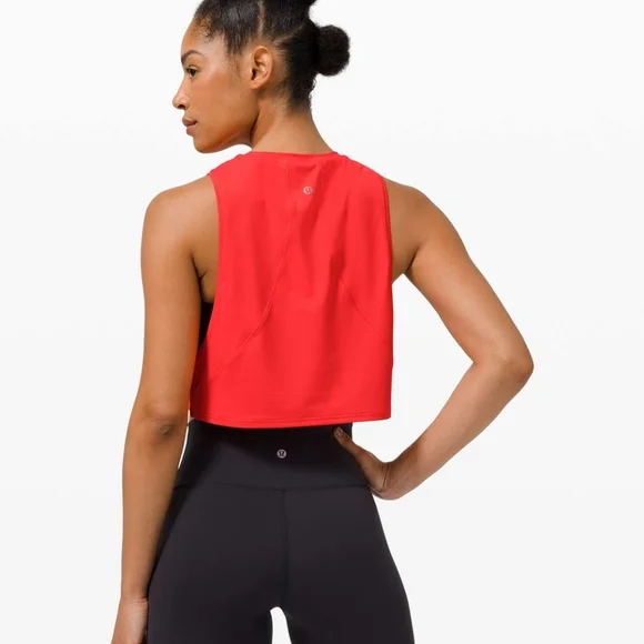 Lululemon Muscle Love Crop Tank *hot Pink - Picture 2 of 6